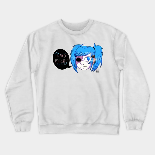 Trans Rights Sal! Crewneck Sweatshirt by spaceagebarbie